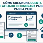 Cómo crear una cuenta de afiliado en dinorank paso a paso