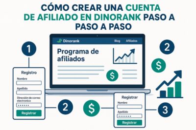 Cómo crear una cuenta de afiliado en dinorank paso a paso