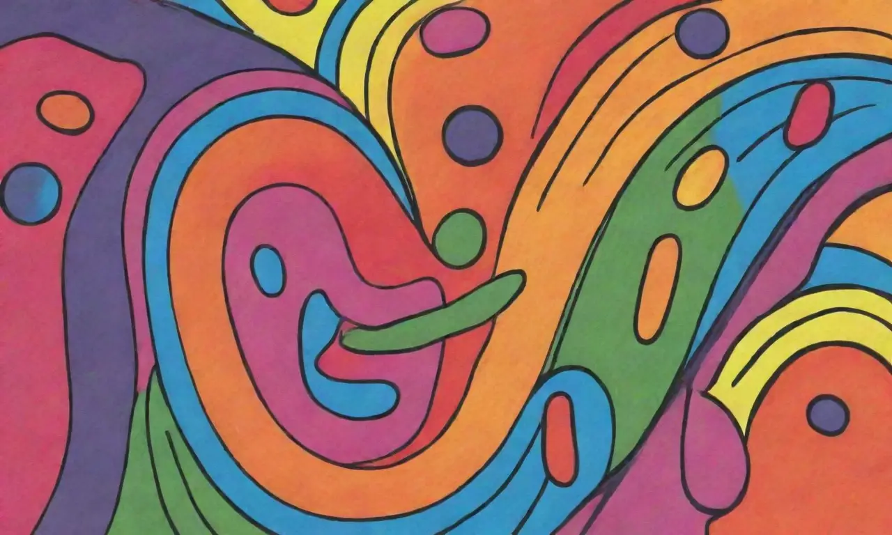 Líneas audaces, sombras suaves y colores vibrantes crean una composición dinámica y atractiva