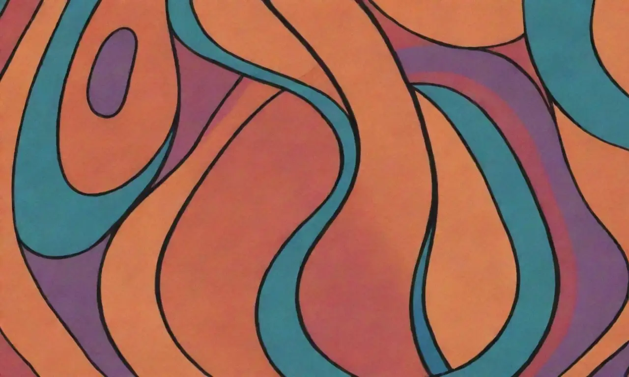 La obra combina líneas audaces, texturas intrincadas y colores vibrantes para crear una composición dinámica y compleja