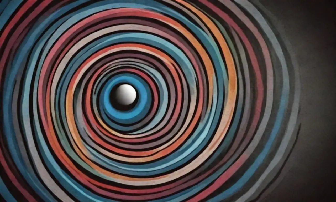 El diseño combina líneas, texturas, colores y tipografía para crear una composición armoniosa y dinámica