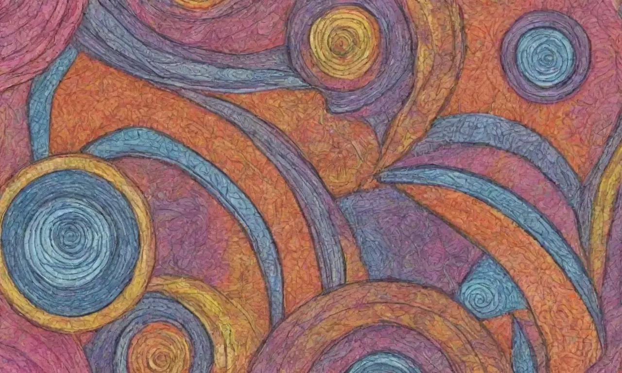 El diseño combina líneas intrincadas, sombras suaves y texturas contrastantes para crear profundidad y jerarquía visual