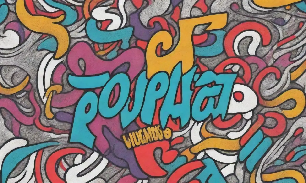 Colores audaces y contrastantes con una composición caótica y texturas variadas
