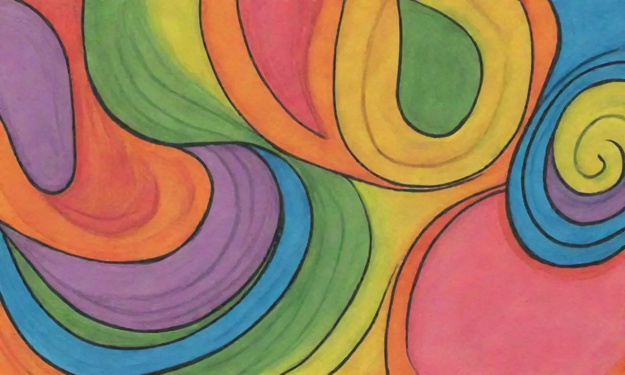 Colores vibrantes, líneas audaces y patrones intrincados crean una composición dinámica y armoniosa