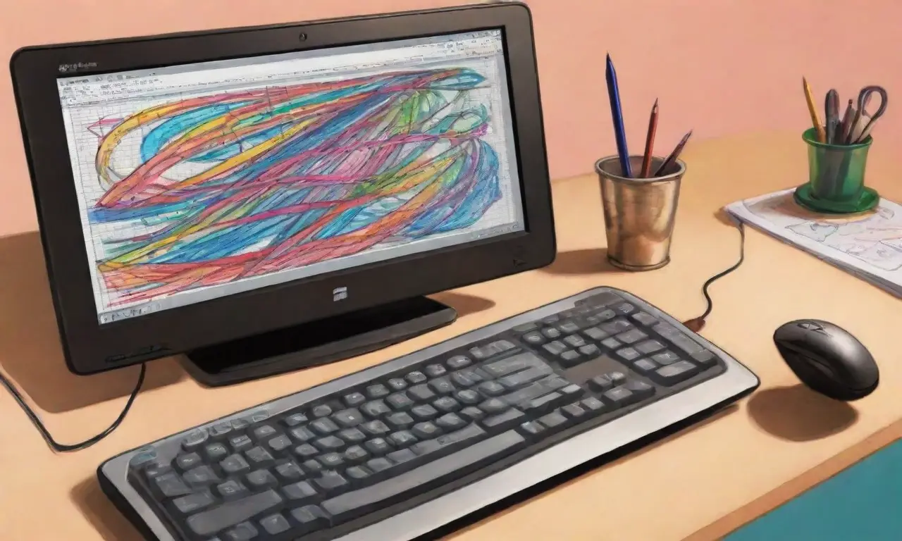 Una composición dinámica y colorida resalta la complejidad y el crecimiento en un entorno digital