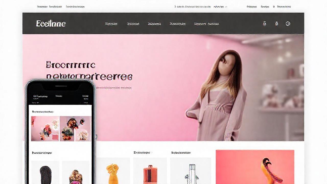 Un sitio web de comercio electrónico moderno