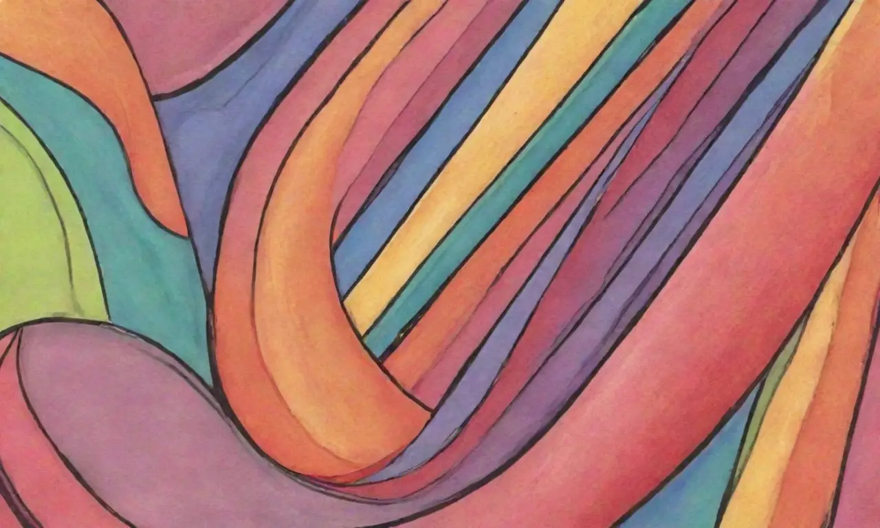 Líneas y colores crean una composición dinámica que representa competencia, rentabilidad y crecimiento