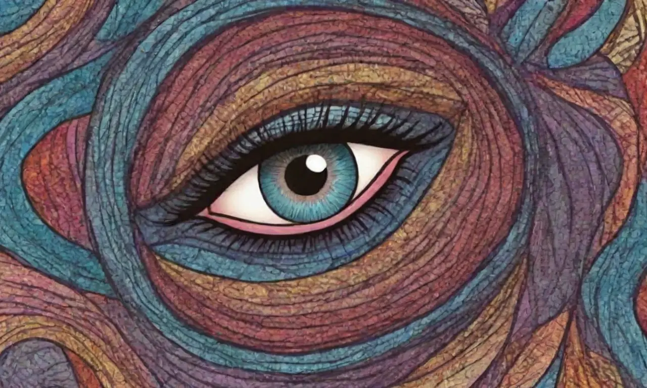 Un diseño complejo y equilibrado combina líneas intrincadas, sombras suaves y colores vibrantes para crear profundidad y movimiento
