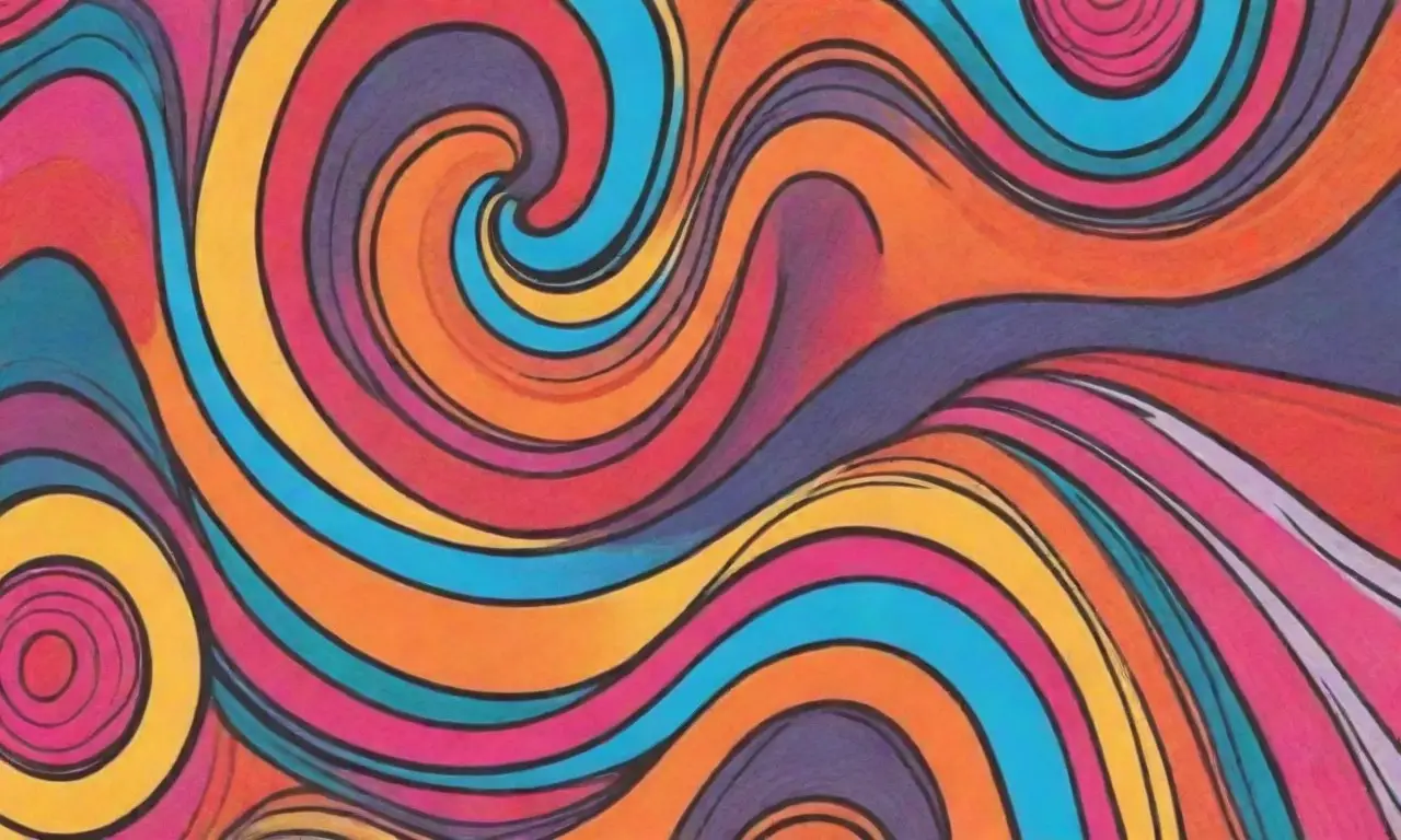 Elementos visuales vibrantes y dinámicos con colores armoniosos y composiciones atractivas