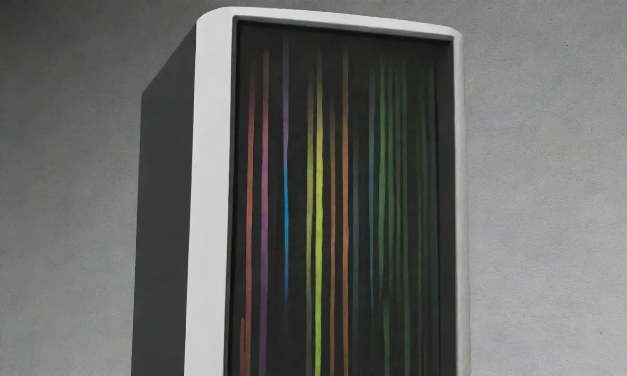 Un diseño dinámico y complejo que combina líneas, sombras y colores para transmitir velocidad y eficiencia en un servidor
