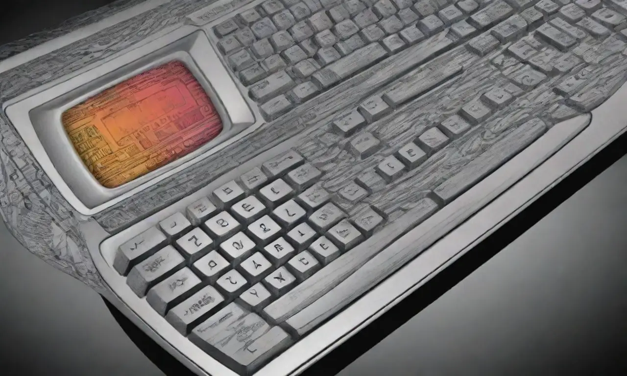 Un diseño de pantalla de computadora con líneas definidas, sombras suaves y colores vibrantes que crean profundidad y movimiento