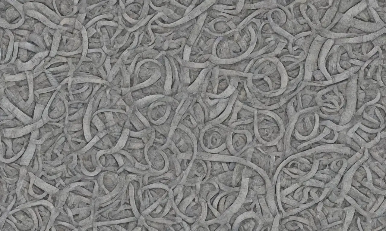 Un diseño complejo combina líneas intrincadas, sombras suaves y formas orgánicas para representar estrategias de SEO