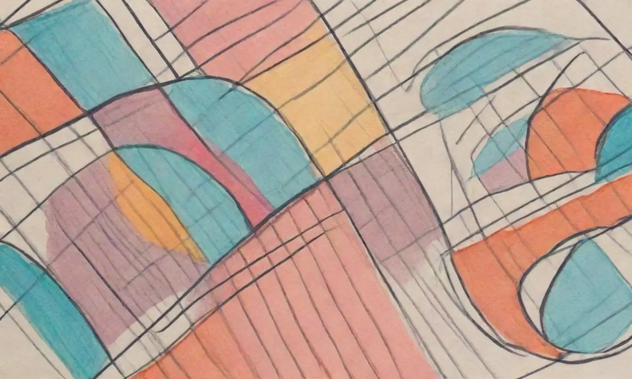 Un gráfico central se destaca con líneas audaces, sombras suaves, texturas cálidas y colores contrastantes