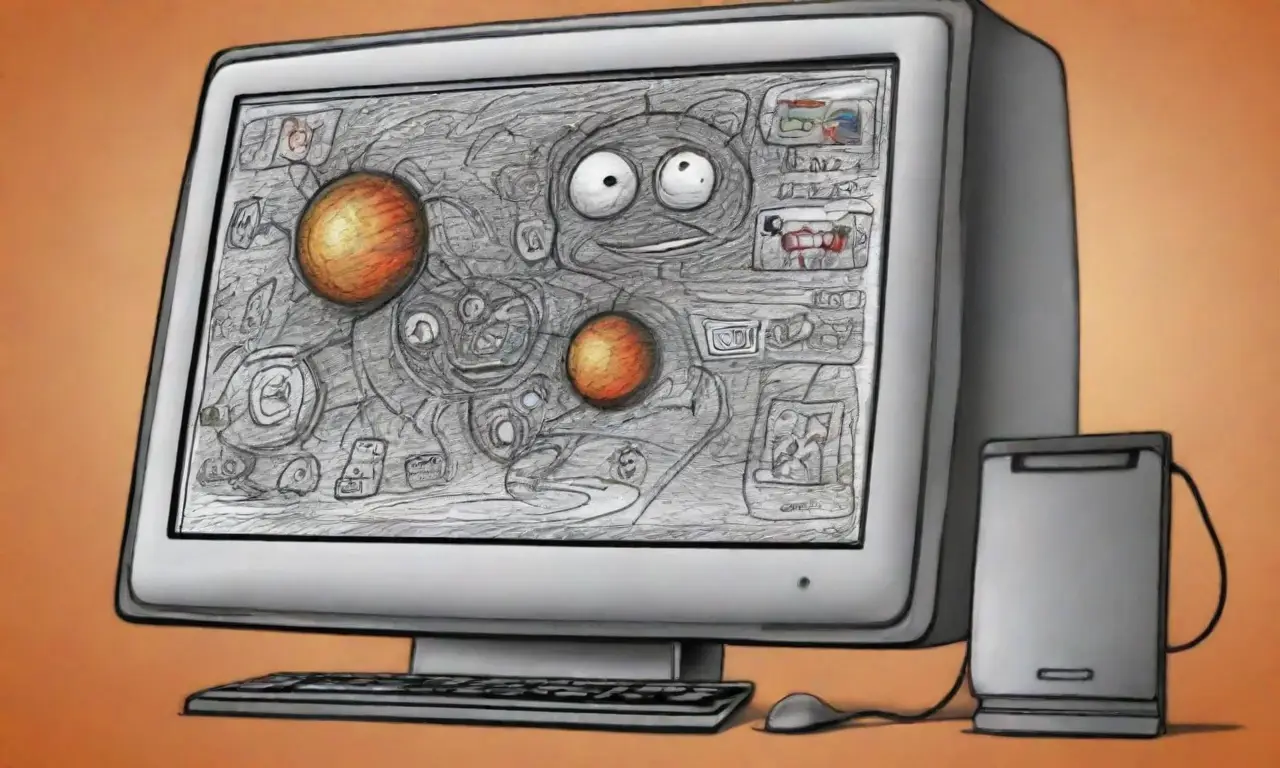 Un diseño digital resalta la pantalla con líneas audaces, sombras suaves y colores contrastantes