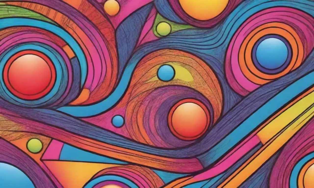 Una interfaz web elegante con líneas audaces, colores vibrantes y texturas intrincadas que guían la mirada del espectador