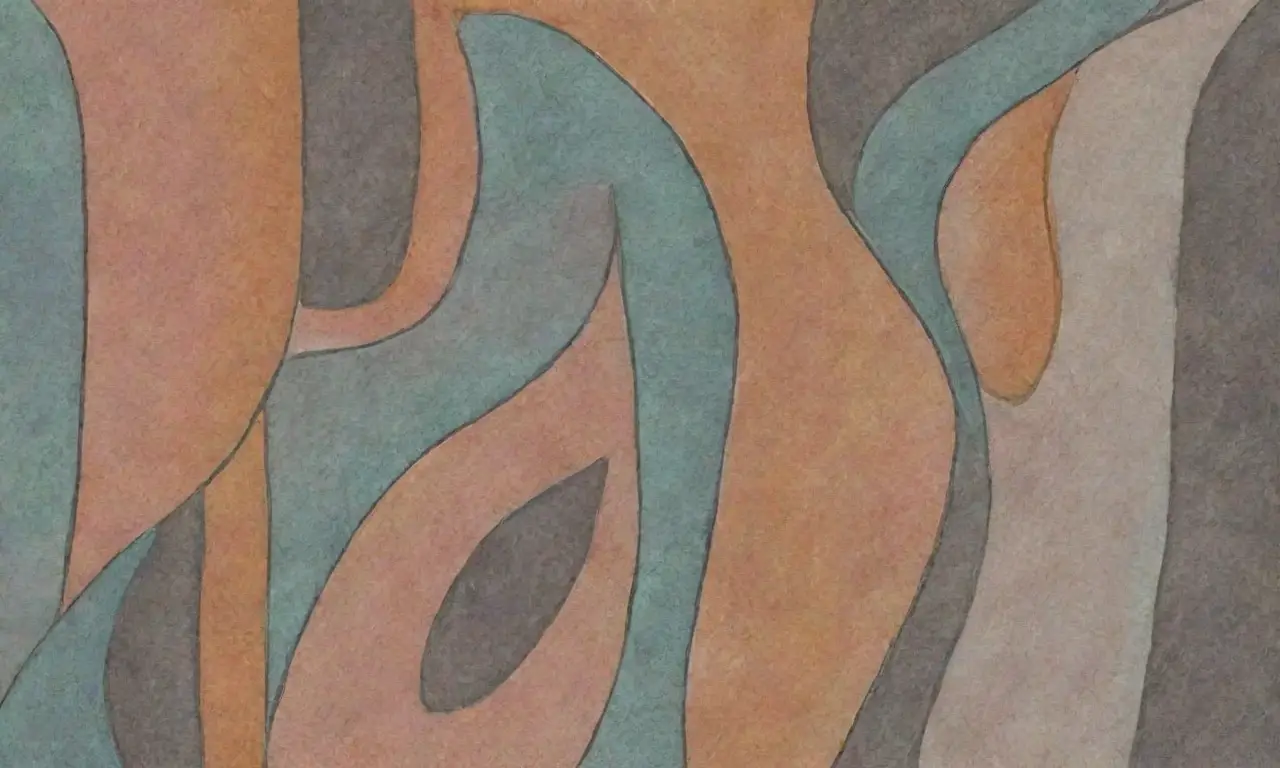 Una composición dinámica y equilibrada combina líneas, texturas y colores para atraer la atención