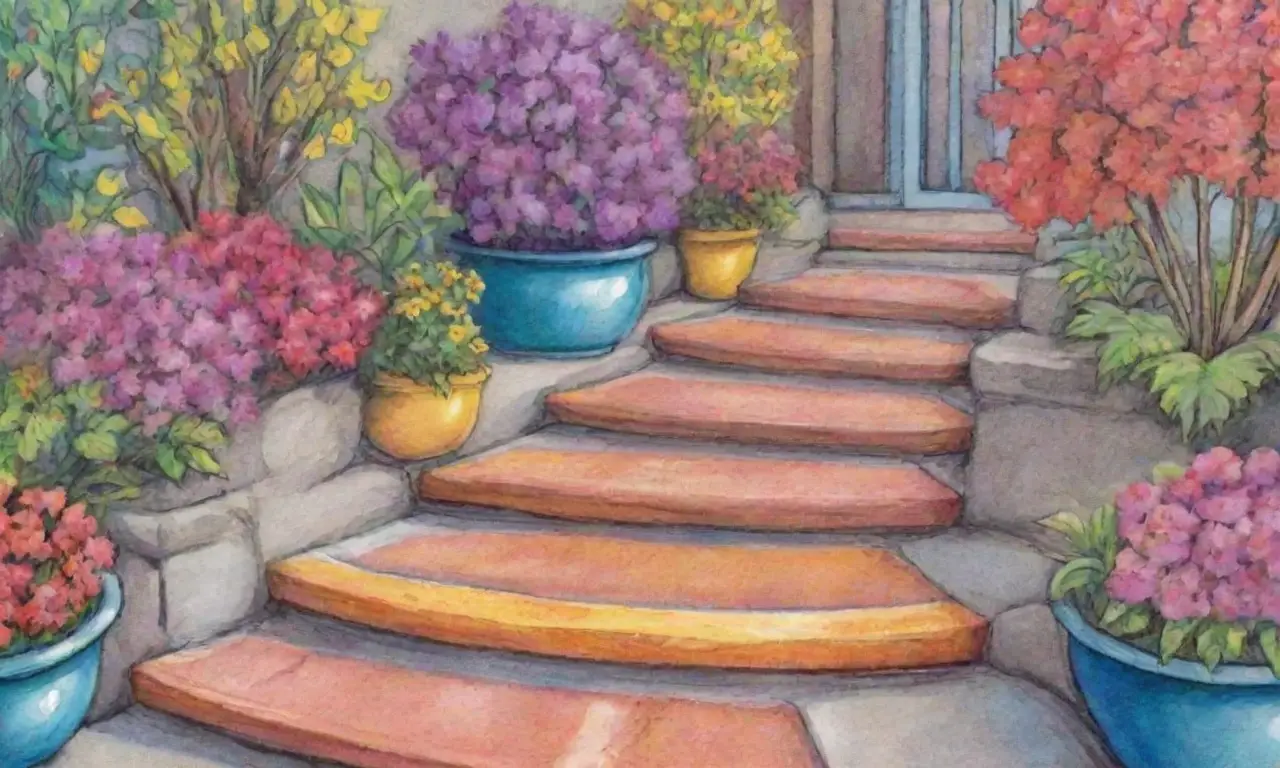 Colores vibrantes y texturas contrastantes crean una composición armoniosa y dinámica