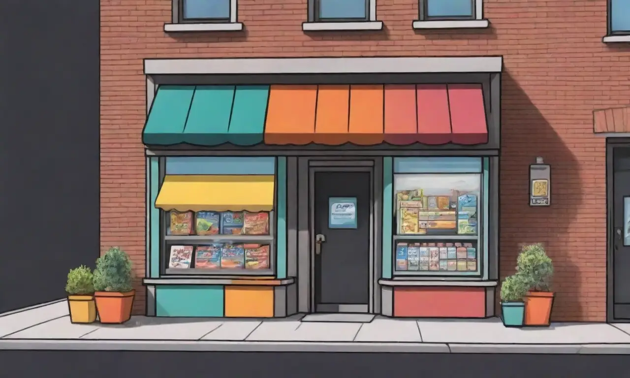 Un diseño visual resalta la seguridad y la usabilidad de una tienda en línea mediante líneas, texturas y colores contrastantes