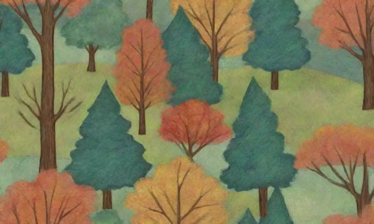 Un paisaje vibrante y detallado que evoca crecimiento y movimiento a través de líneas intrincadas y una paleta de colores armoniosa
