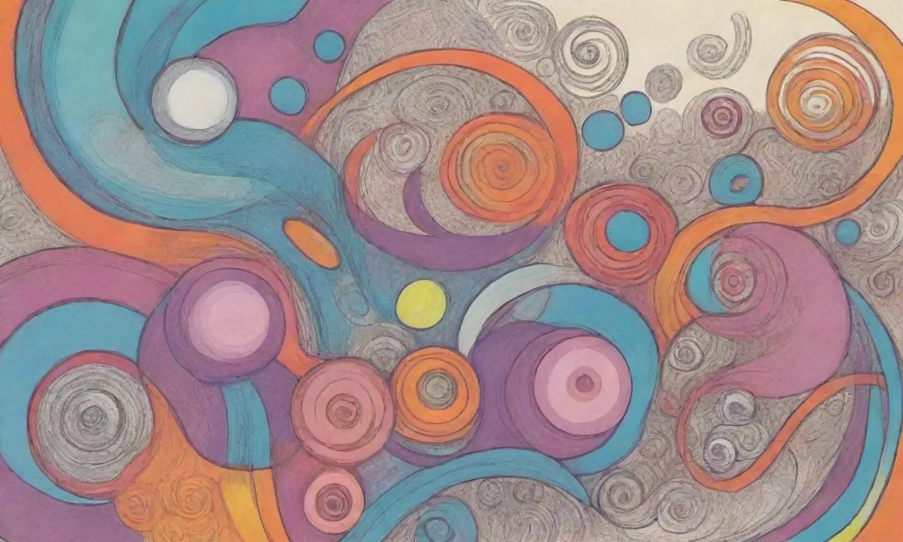 Una página web con un diseño vibrante y equilibrado que combina colores contrastantes, texturas intrincadas y elementos dinámicos