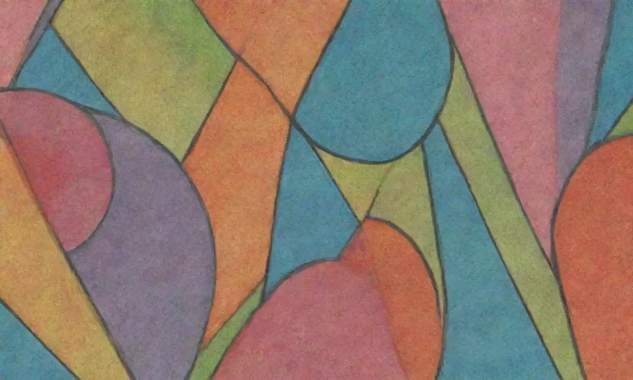 Colores vibrantes y texturas variadas crean una composición dinámica y armoniosa