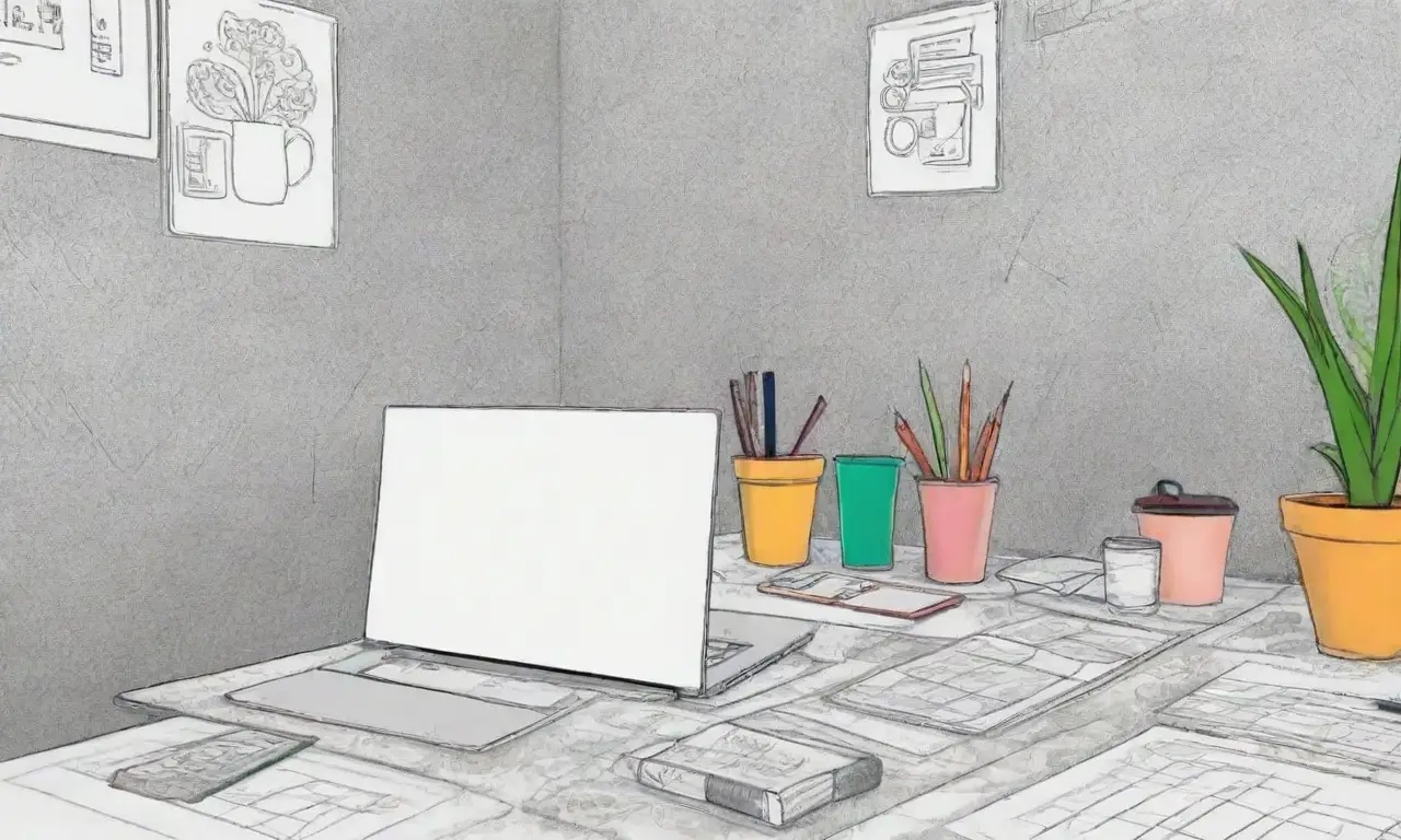 Un diseño vibrante y dinámico resalta ideas clave en un entorno creativo