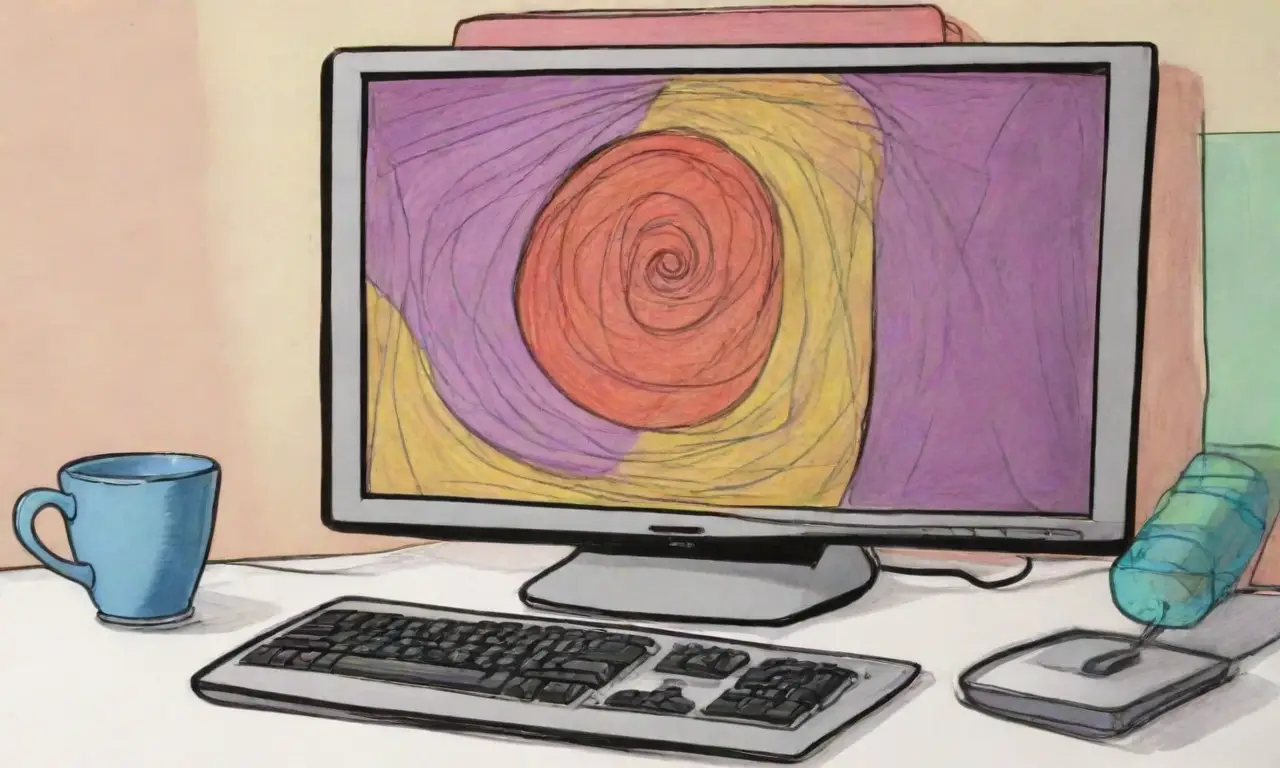 Un diseño digital destaca por líneas audaces, sombras suaves, texturas intrincadas y colores vibrantes que sugieren complejidad y armonía