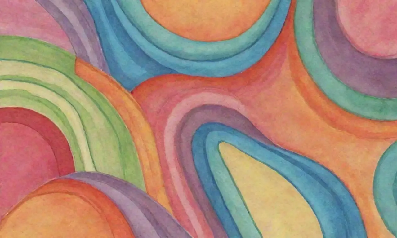 Colores vibrantes y texturas ricas crean una composición armoniosa y dinámica