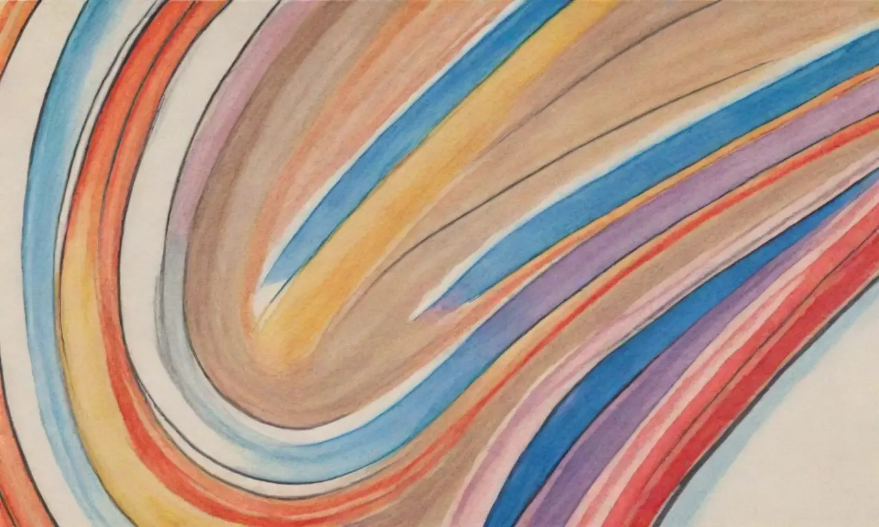 Un diseño visualmente complejo y armonioso que combina líneas, texturas y colores para guiar la atención del espectador