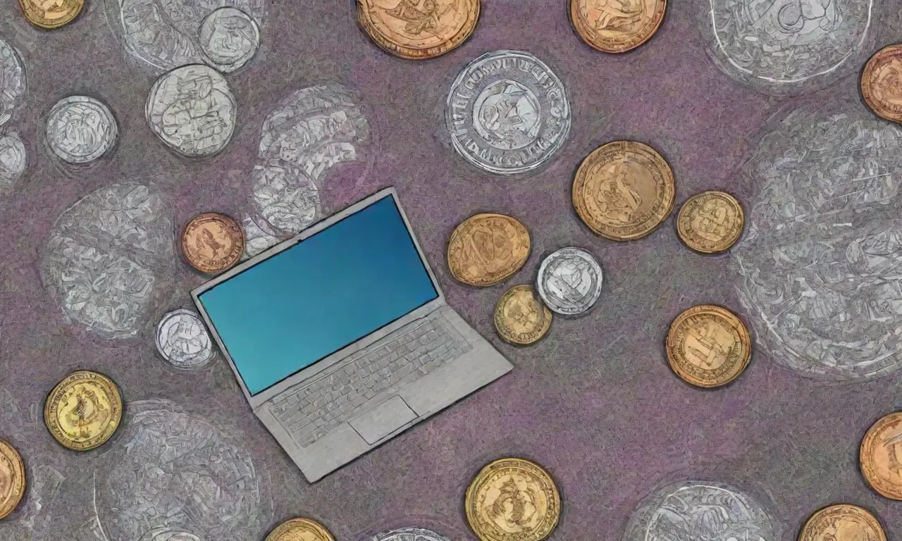 Un diseño complejo y vibrante ilustra la temática de la monetización en línea