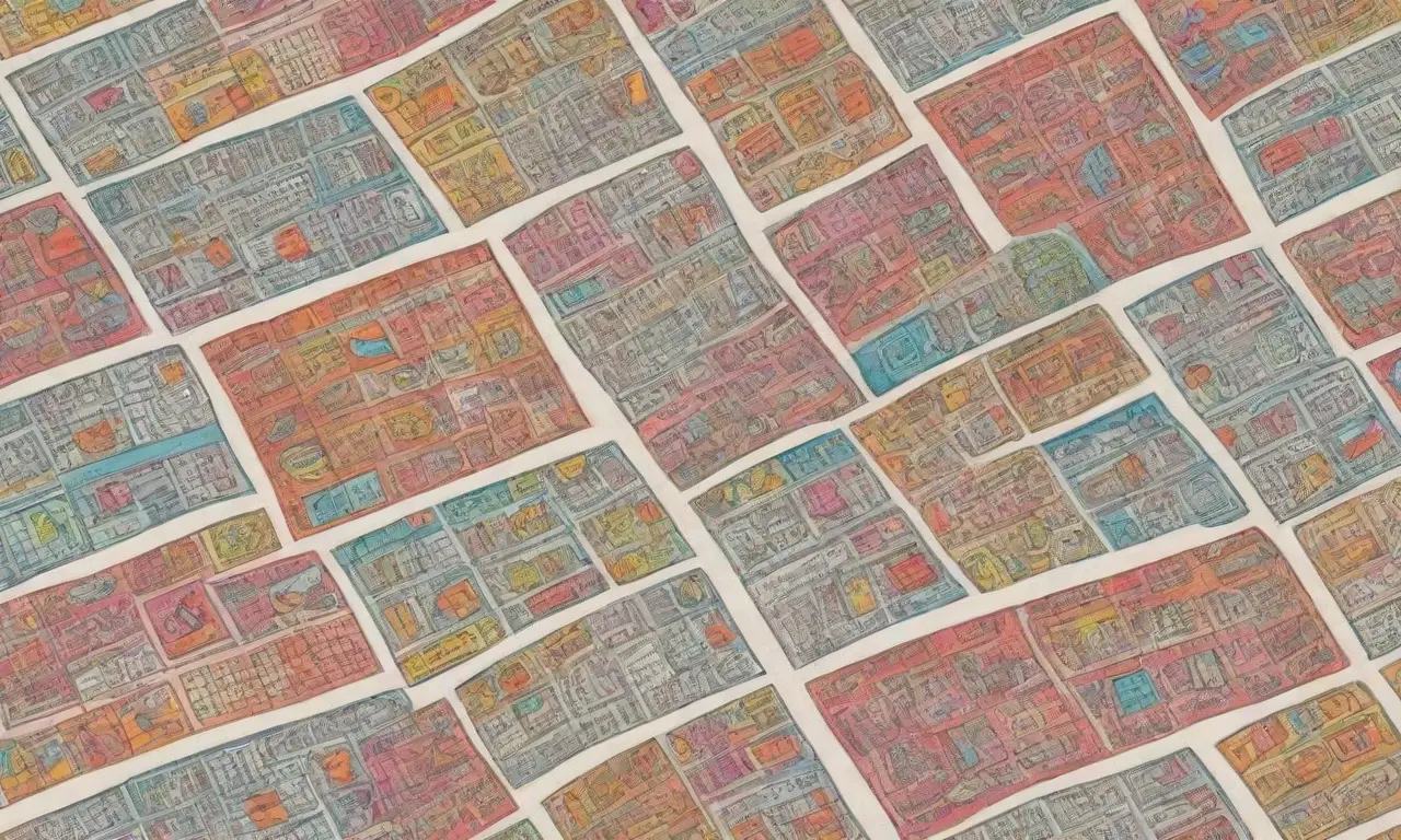 Un diseño vibrante y detallado de herramientas de planificación en un calendario