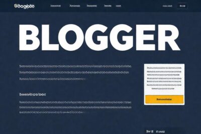 Interfaz de blog vibrante y atractiva