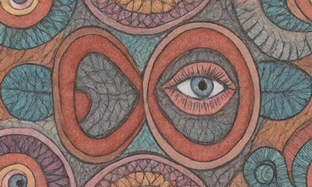 Un diseño complejo combina líneas, sombras y texturas para crear profundidad y movimiento