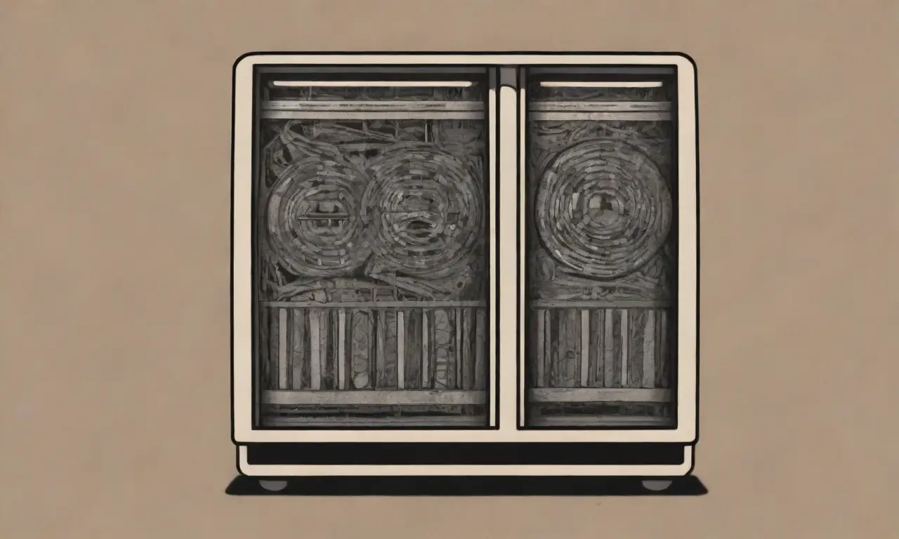 Un diseño detallado de un rack de servidores con el logo de WordPress y elementos que sugieren un paisaje digital