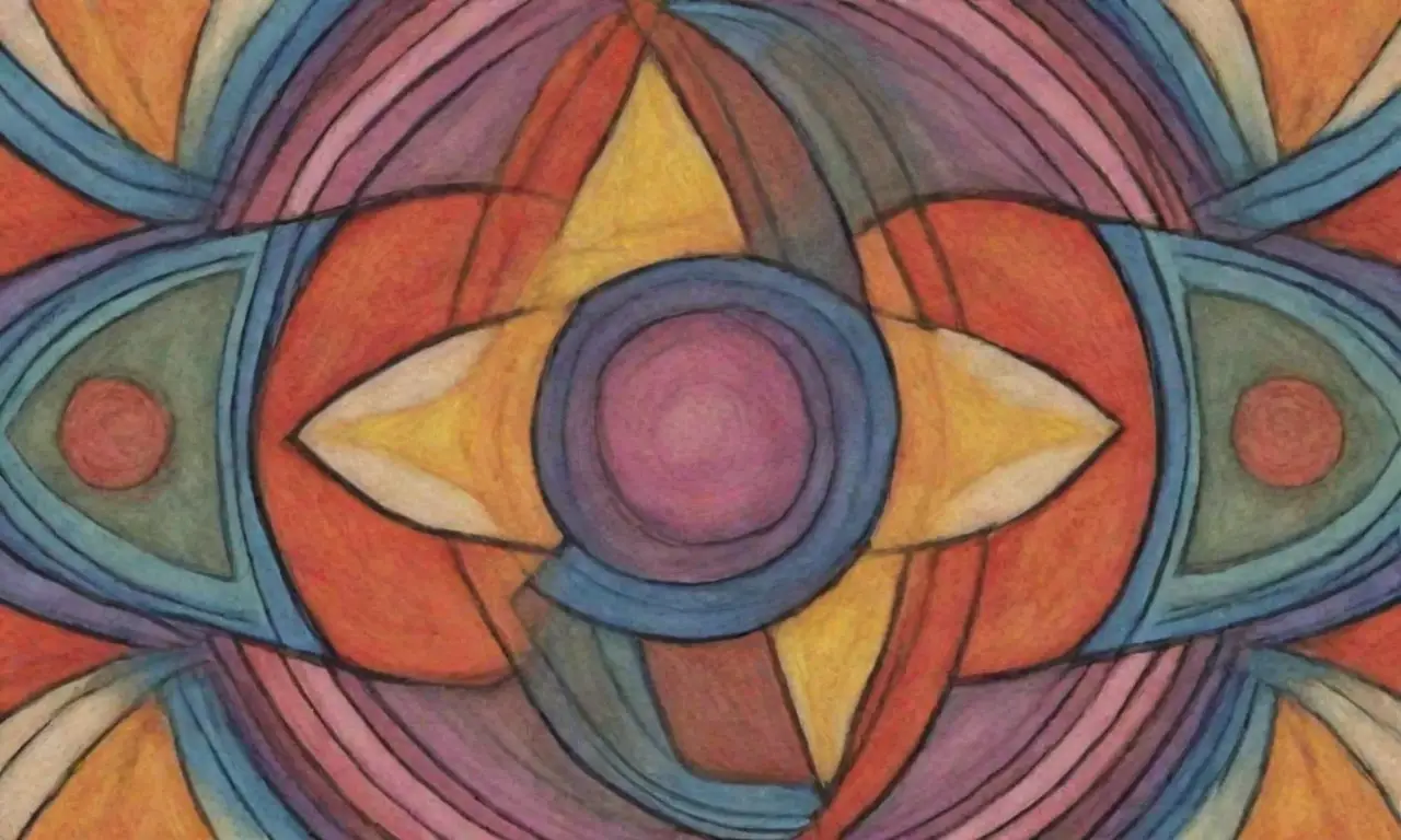 Líneas audaces y texturas intrincadas crean profundidad y dinamismo en una composición visual armoniosa