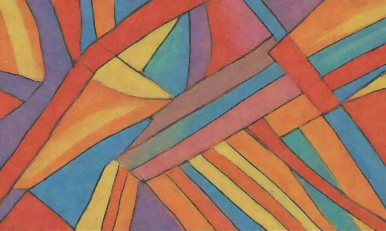 Colores vibrantes, líneas definidas y texturas complejas crean una composición dinámica y armoniosa