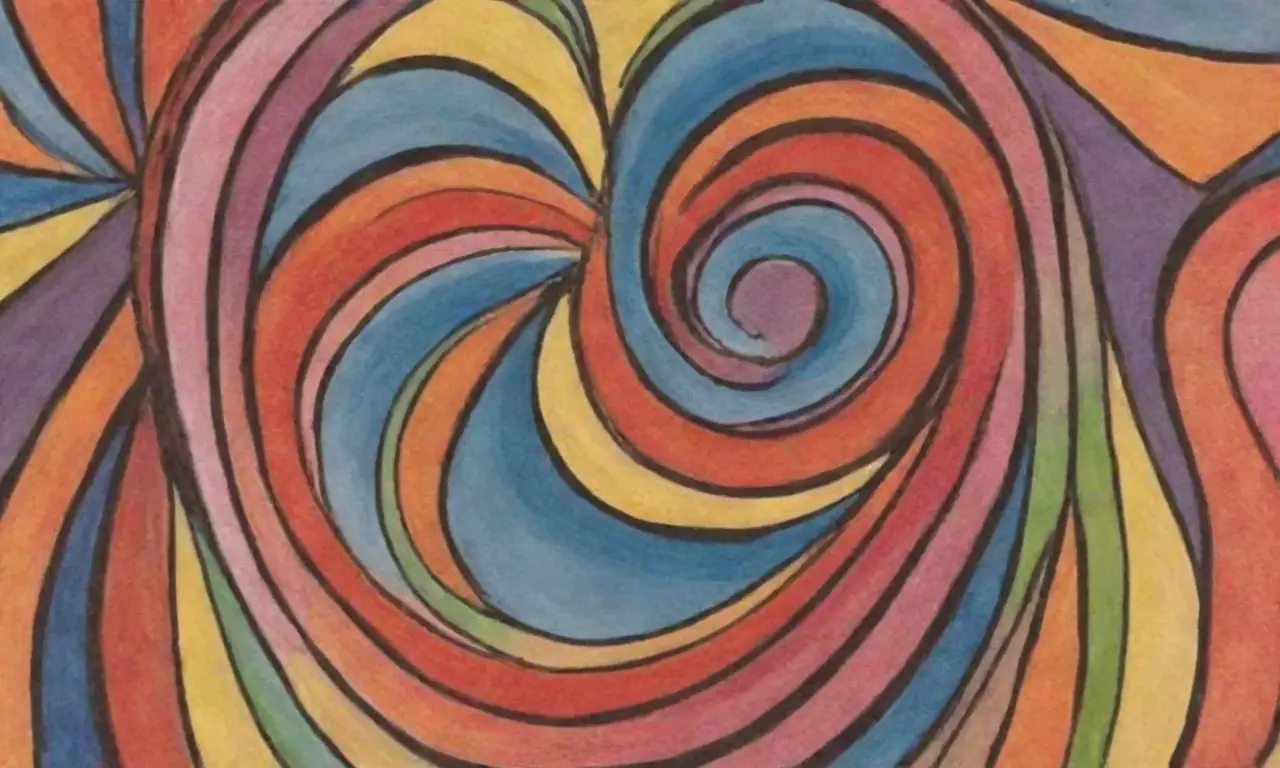 Líneas audaces y sombras suaves crean una figura central compleja y equilibrada con colores vibrantes y detalles nítidos que sugieren eficiencia y unidad
