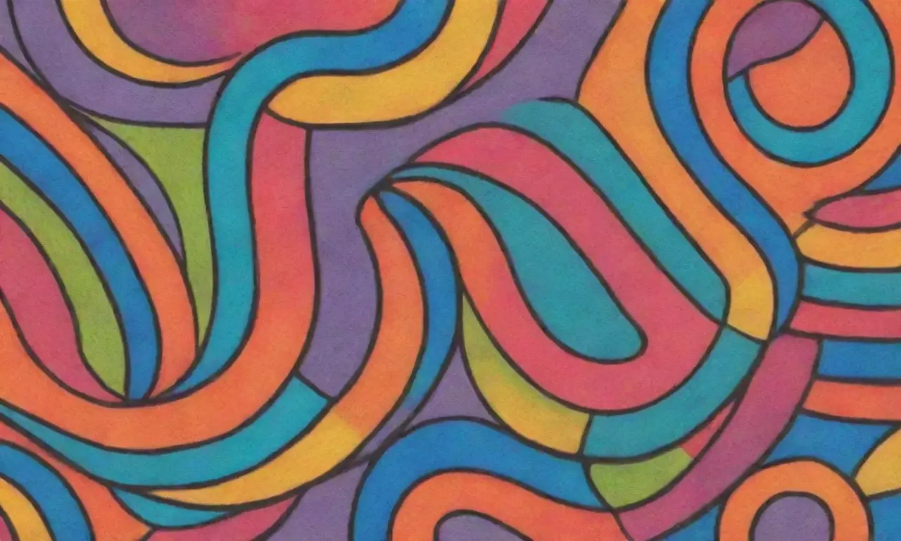Colores vibrantes, líneas audaces y patrones intrincados crean una composición dinámica y armónica