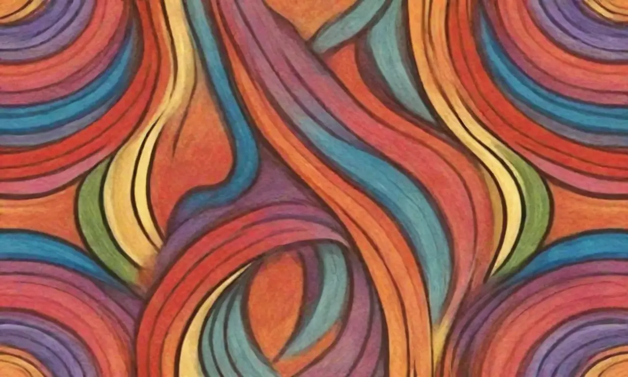 El logo combina líneas audaces, gradientes suaves, patrones intrincados y colores vibrantes para crear una composición armoniosa y dinámica