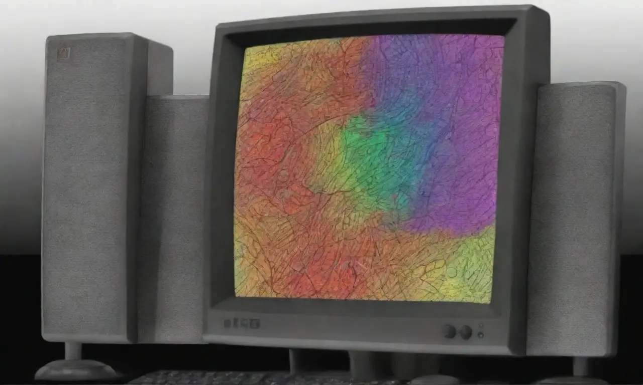 Un diseño de interfaz de computadora combina líneas, sombras, texturas y colores para transmitir organización y dinamismo