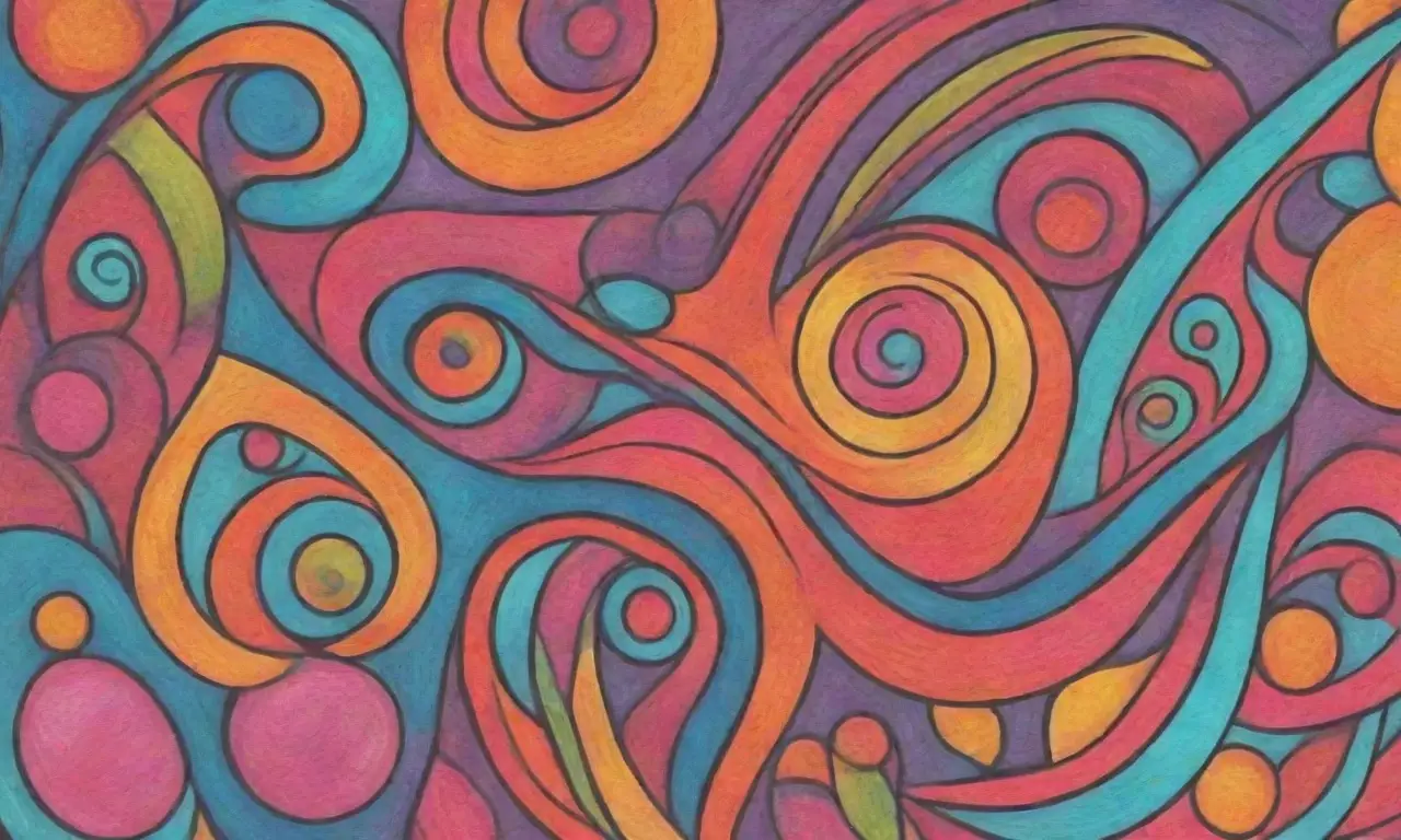 Colores vibrantes y contrastantes con detalles intrincados y una composición dinámica