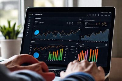 El dashboard digital muestra datos visuales