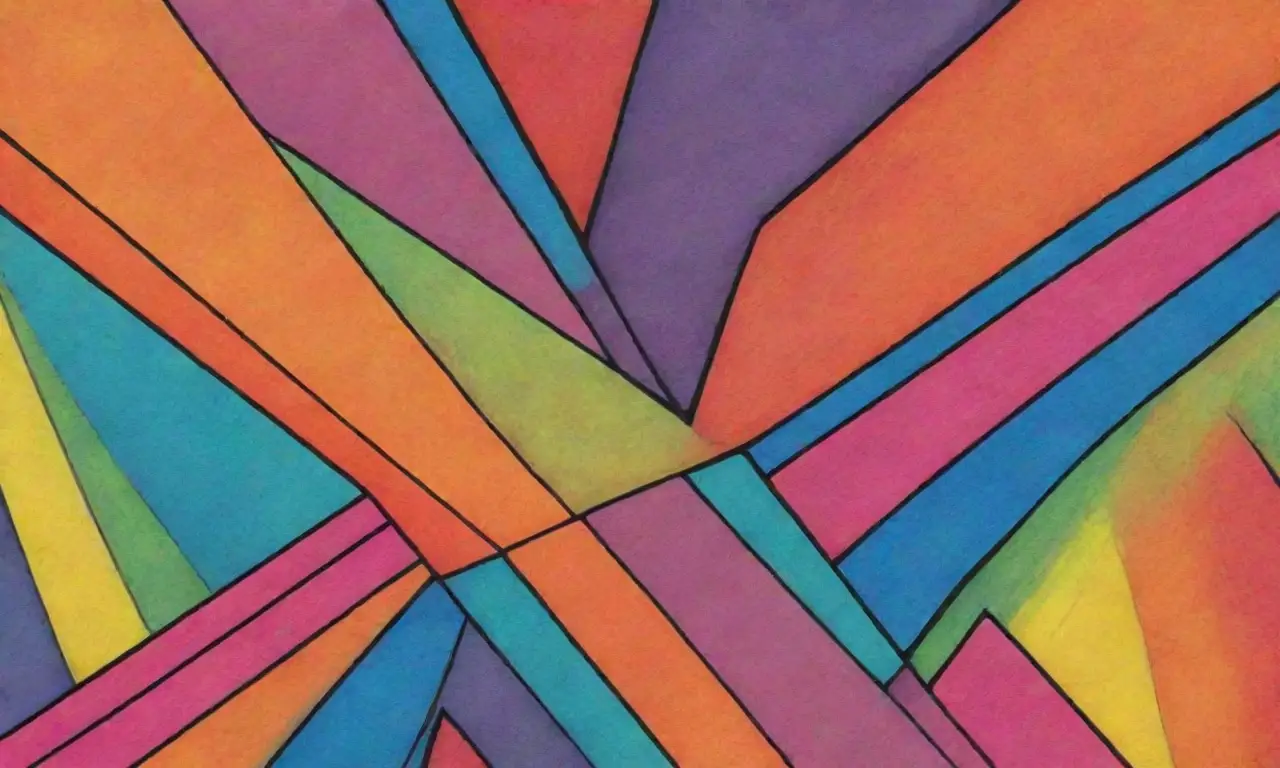 Colores vibrantes, líneas audaces y texturas intrincadas crean una obra dinámica y equilibrada