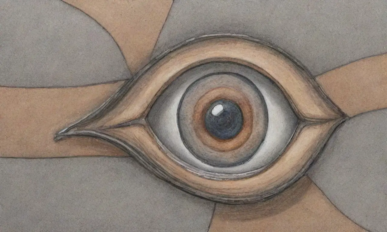 El diseño combina líneas intrincadas, colores vibrantes y formas variadas para crear una composición dinámica y compleja