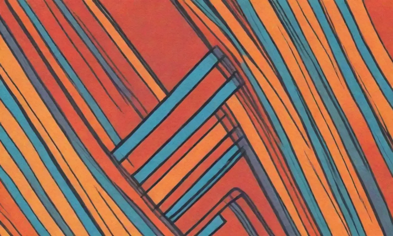 Un gráfico central con líneas audaces, colores vibrantes y texturas intrincadas comunica datos de manera dinámica y atractiva