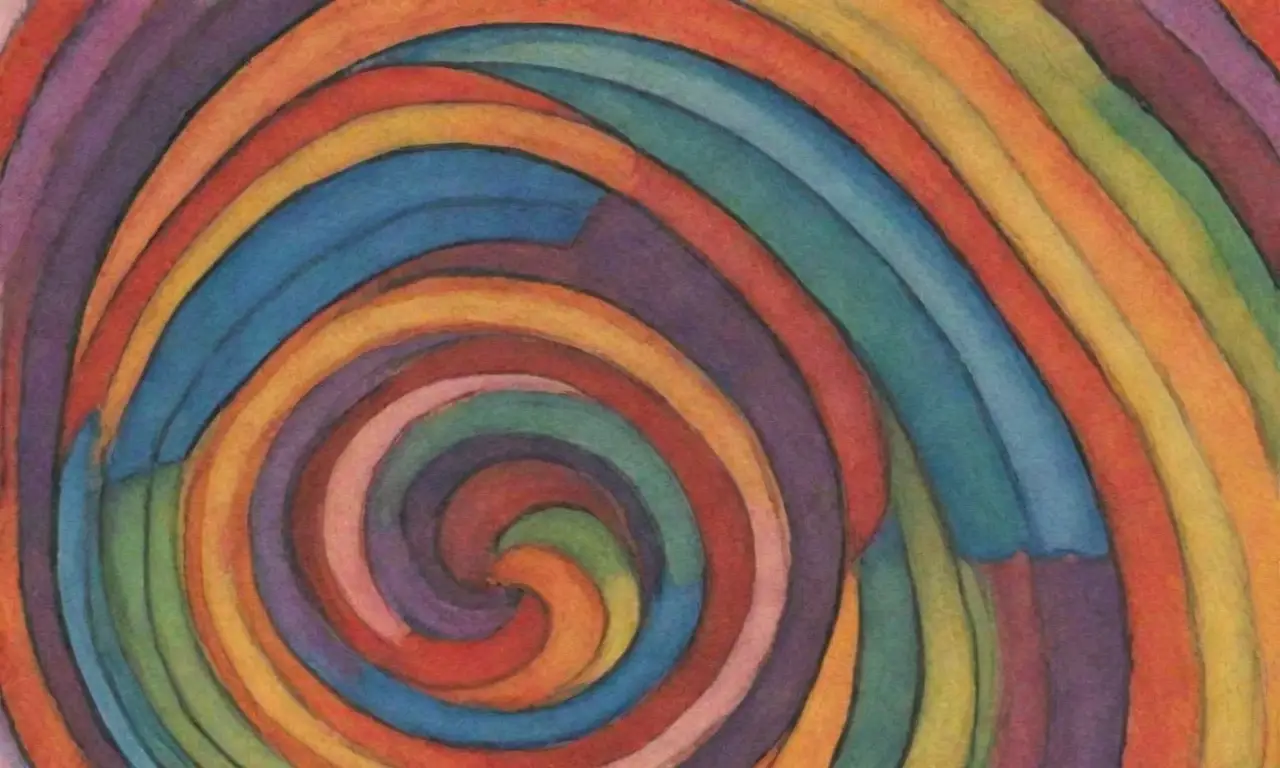 Una obra de arte se caracteriza por líneas audaces, sombras suaves, patrones intrincados y una paleta equilibrada que guía la mirada