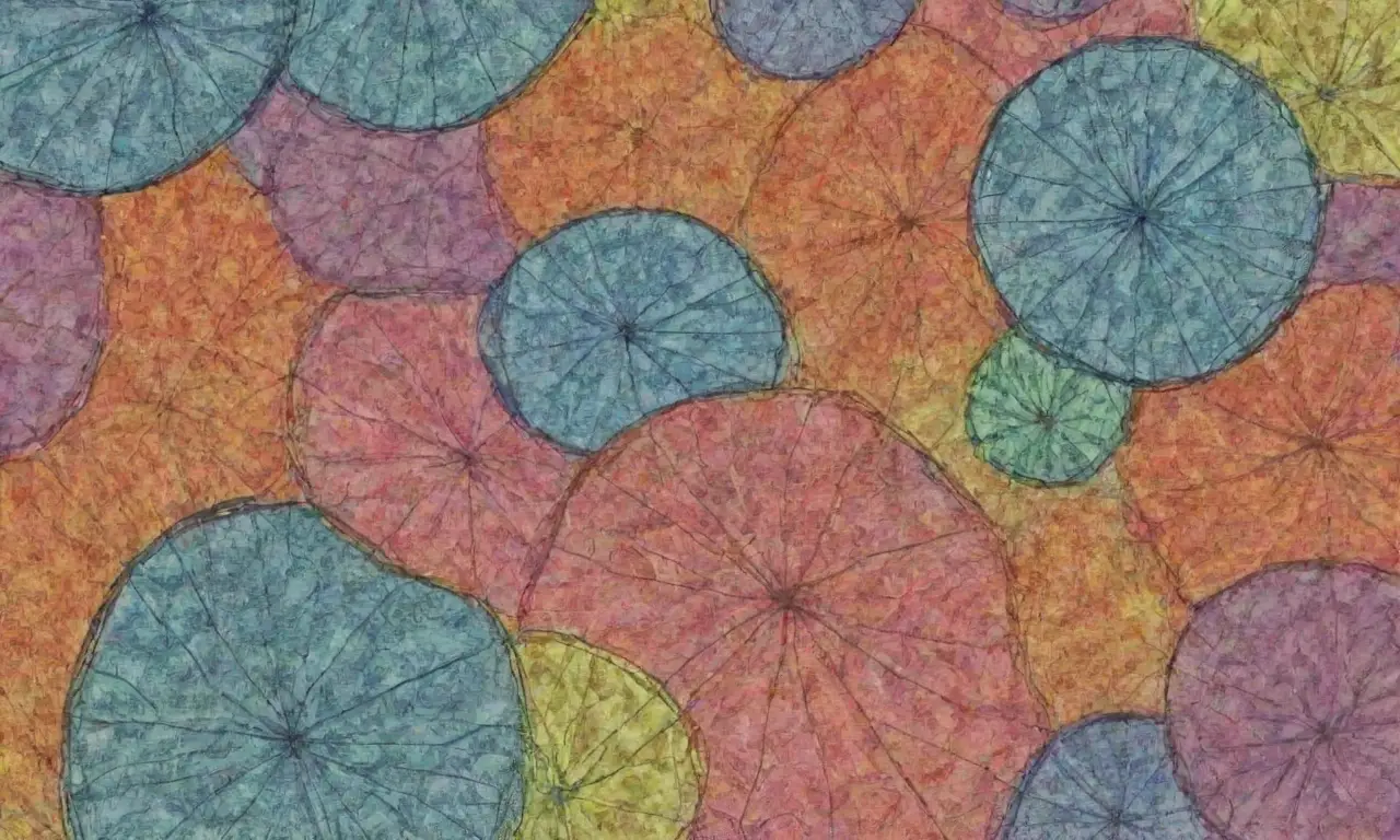 El arte combina líneas intrincadas, sombras suaves y colores armoniosos para crear profundidad y movimiento
