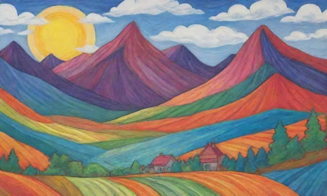 Colores vibrantes y texturas diversas evocan la esencia de la aventura y el viaje