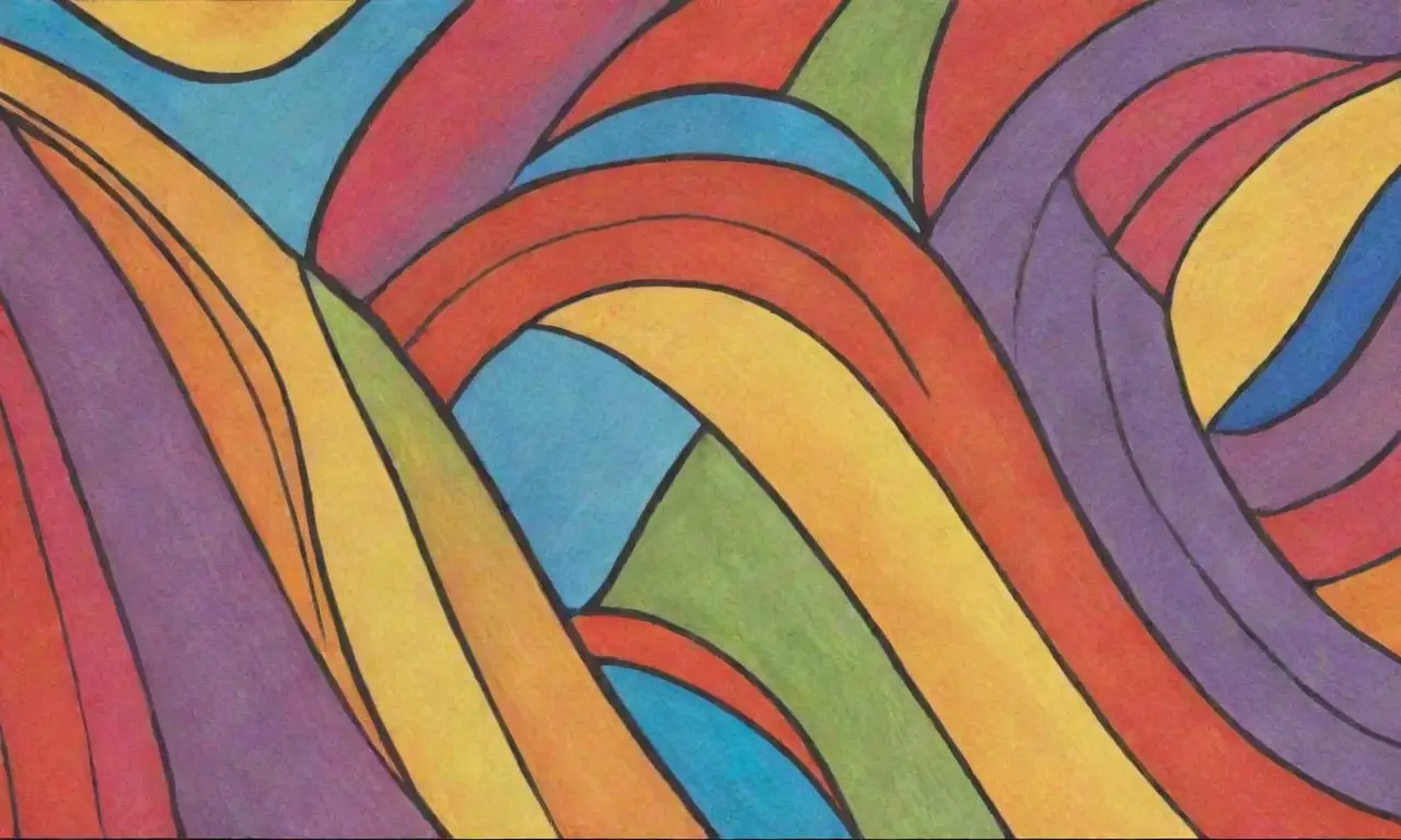 Colores vibrantes, líneas definidas y texturas intrincadas crean una composición dinámica y armoniosa