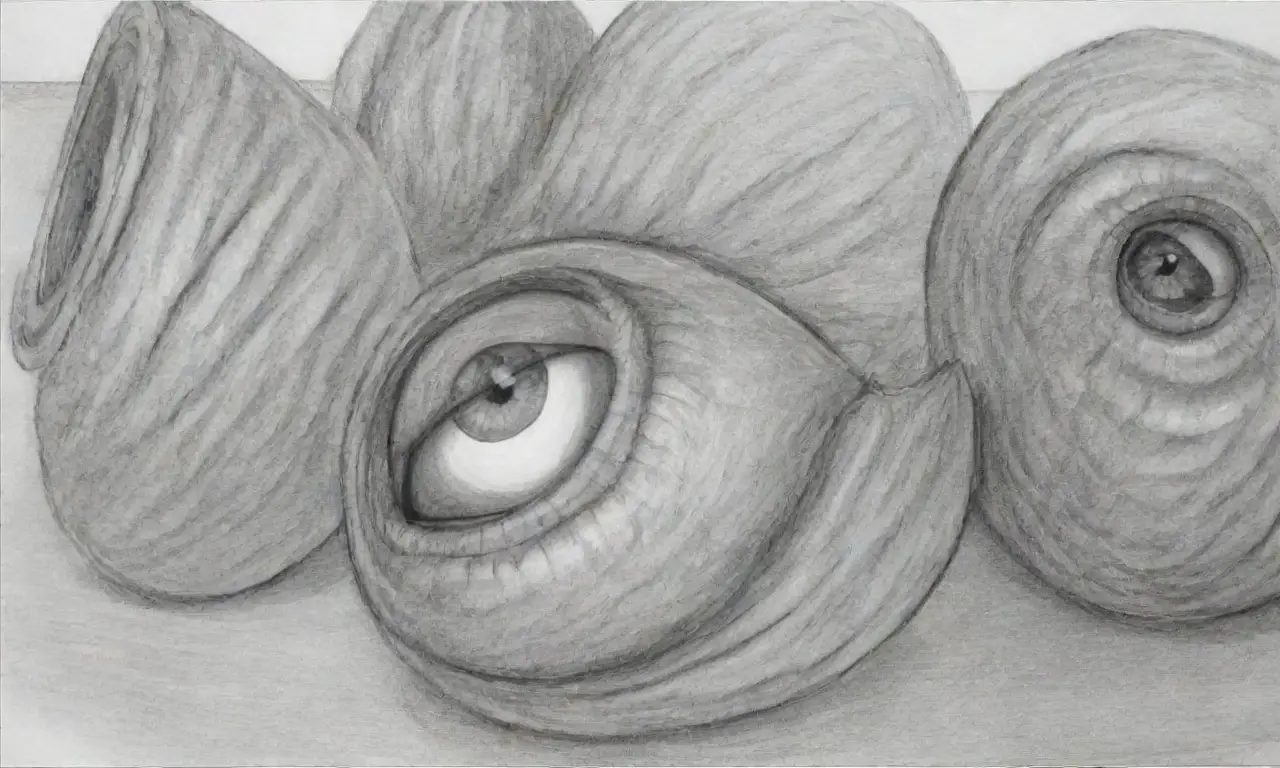 El arte combina líneas intrincadas, sombras suaves y colores contrastantes para crear profundidad y armonía